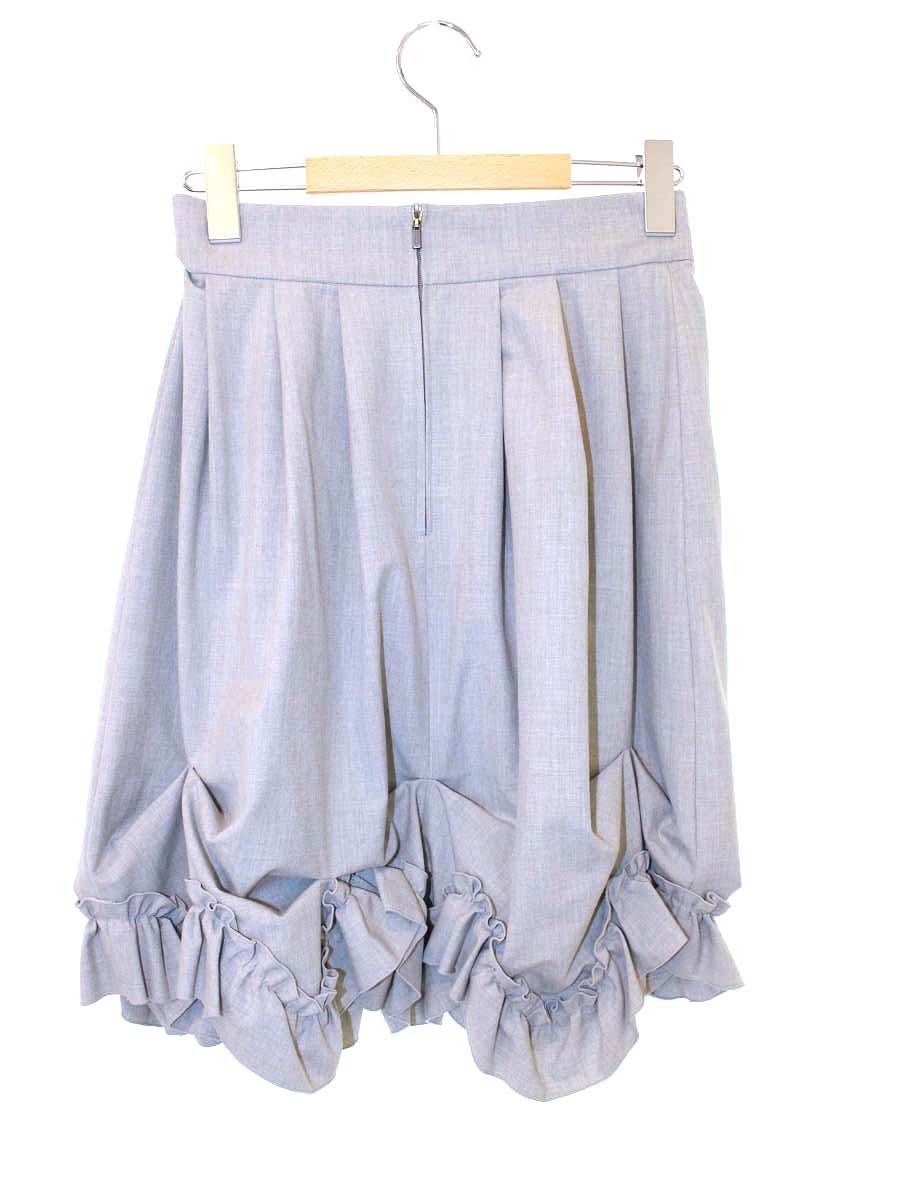 フォクシーニューヨーク skirt brillant 31668 スカート 38 グレー フリル ITATPY35S6F4