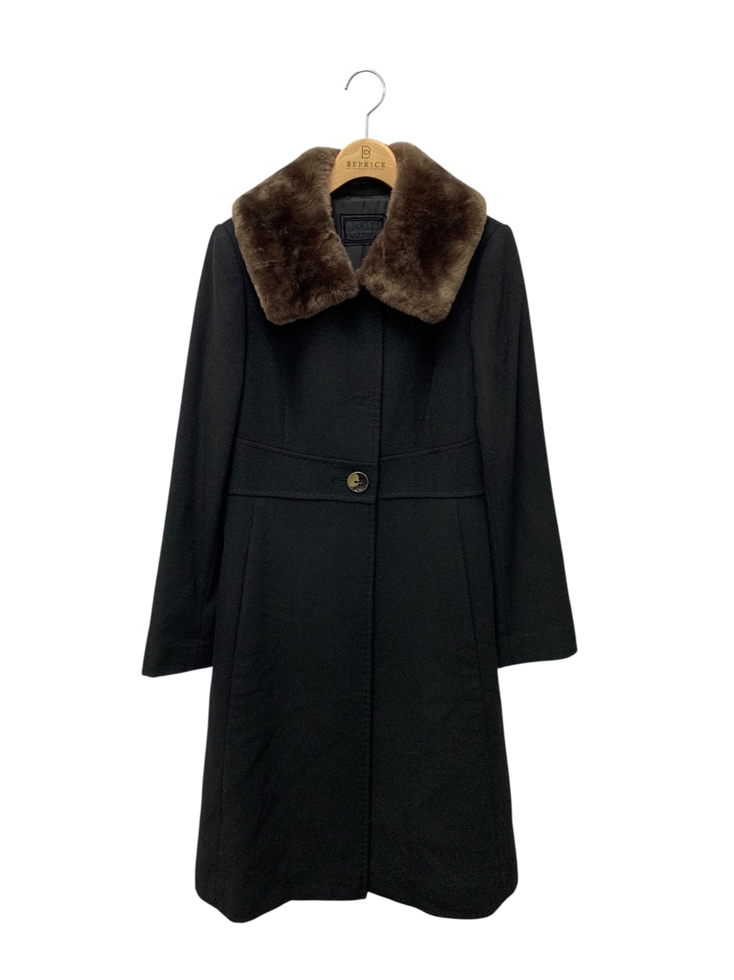 フォクシーブティック Coat Noisette 36160 コート 38 ブラック ヌートリアファー IT7YS5N6UOJW