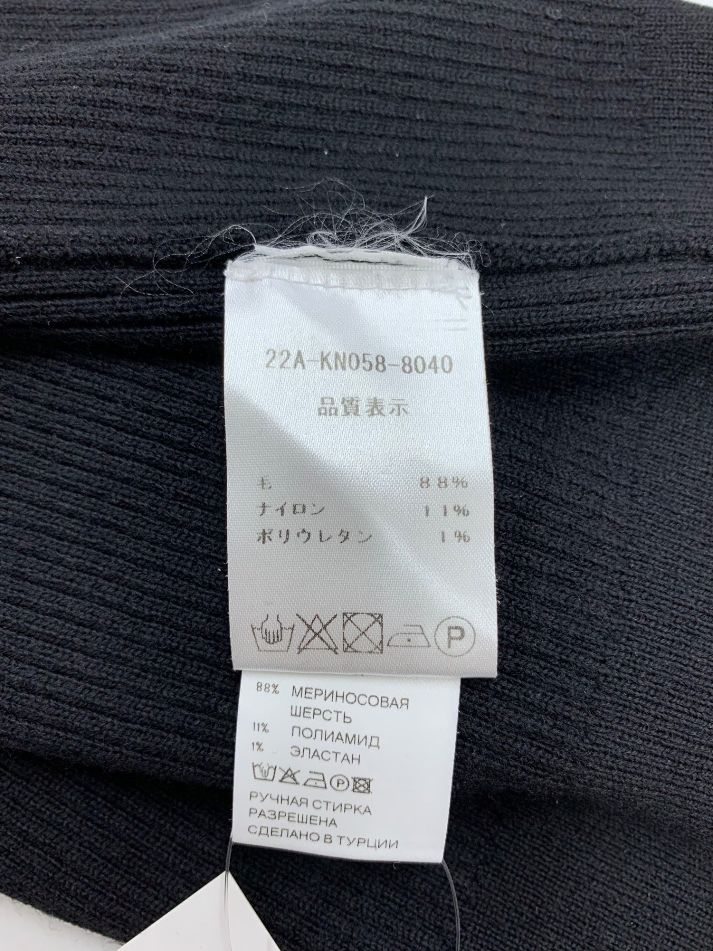 パトゥ ハイネック リブニット ジャンパー KN0588040999B タートルネックニット S ブラック IT3UXK8QA66Q