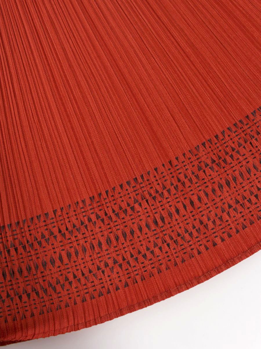 プリーツプリーズイッセイミヤケ PP73-Jk601  トップス 3 オレンジ プリーツ IT15E1CDIFTV 【SALE】