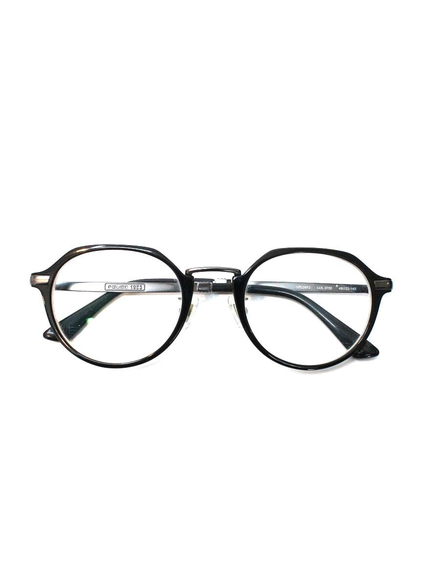 ポリス POLICE×EXIT カプセルコレクション  VPLD87J メガネ ブラック セルフレーム フルリム ボストン IT8W6QE0CLZ0