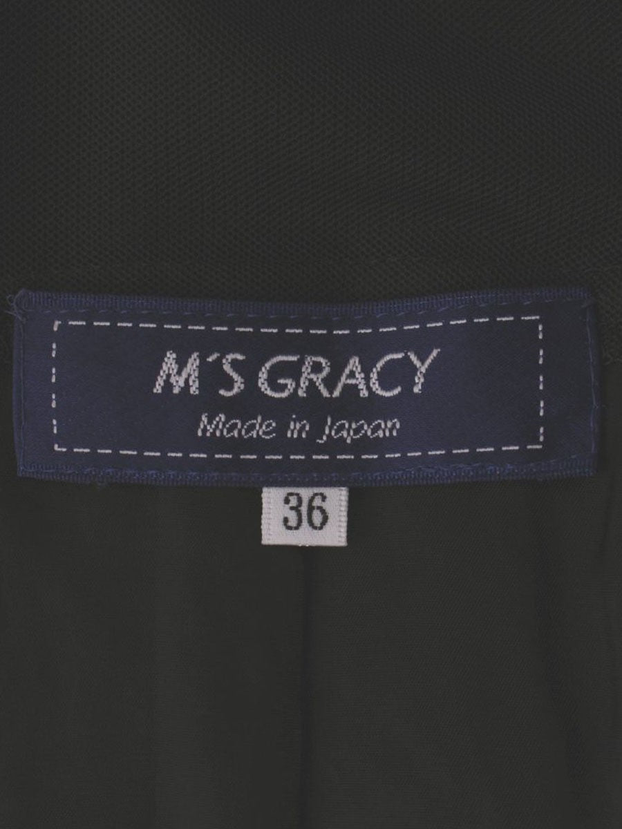 エムズグレイシー 011109 ワンピース 36 ブラック ティアード フレア ITABCBVI6TB8