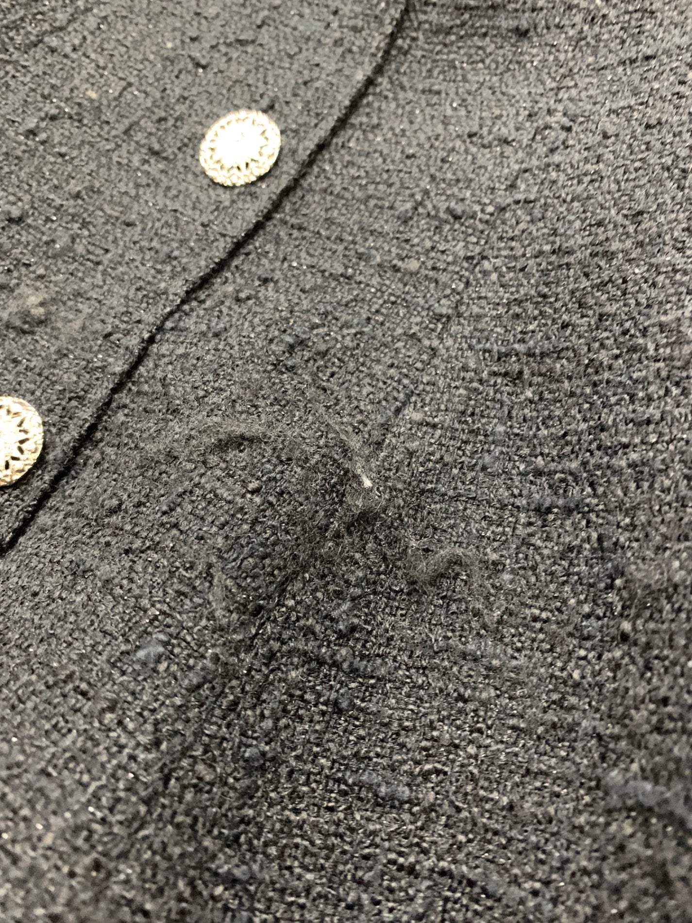 フォクシーニューヨーク collection Valette Skirt 42674 スカート 38 ブラック ツイード ジュエルボタン IT1VYASUYOE1