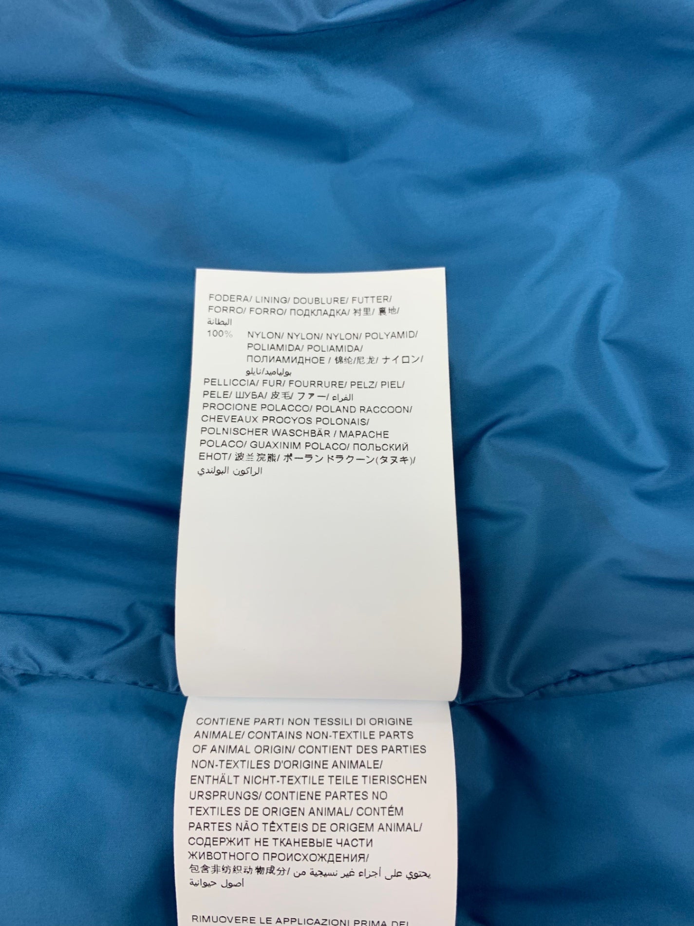 タトラス ザラガ  LTAT22A4874-D ダウンベスト 03 ブルー ファーフード ITCV5CNB63QD