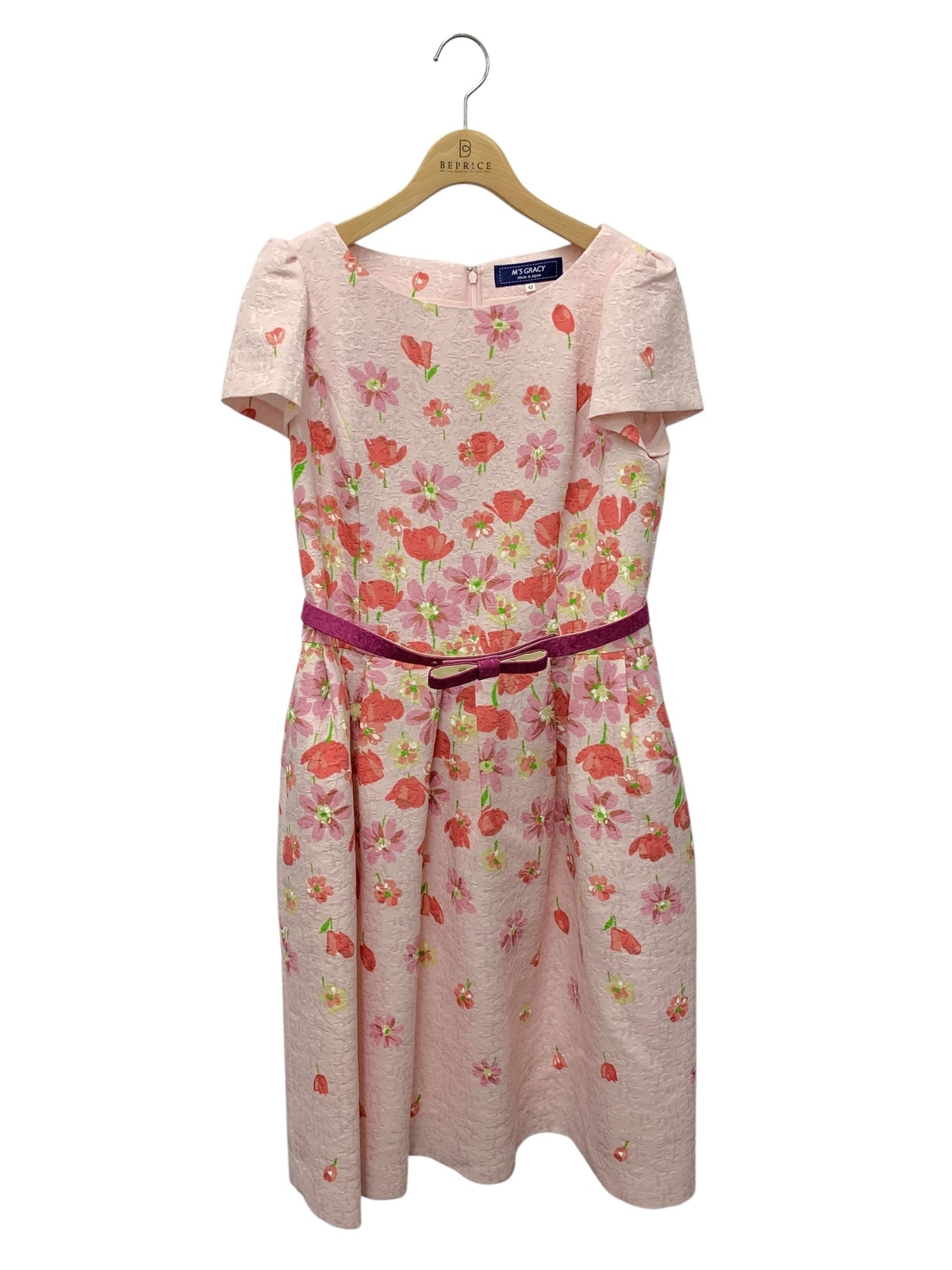 エムズグレイシー 多色フラワーワンピース 311127 42 ピンク ITRR15SXPZL4