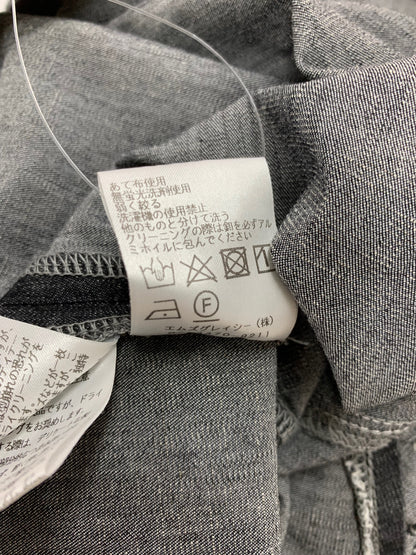 エムズグレイシー 317334 スカート 38 グレー デニム パール IT3ECWYIXQM4