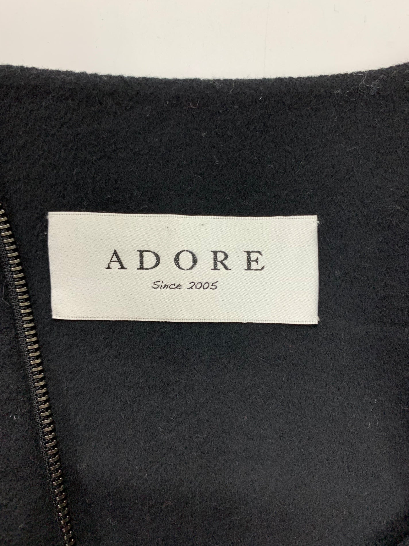 アドーア 531-250015 ジャケット 38 ブラック 2way ラビットファー ITLYLM90OBC7