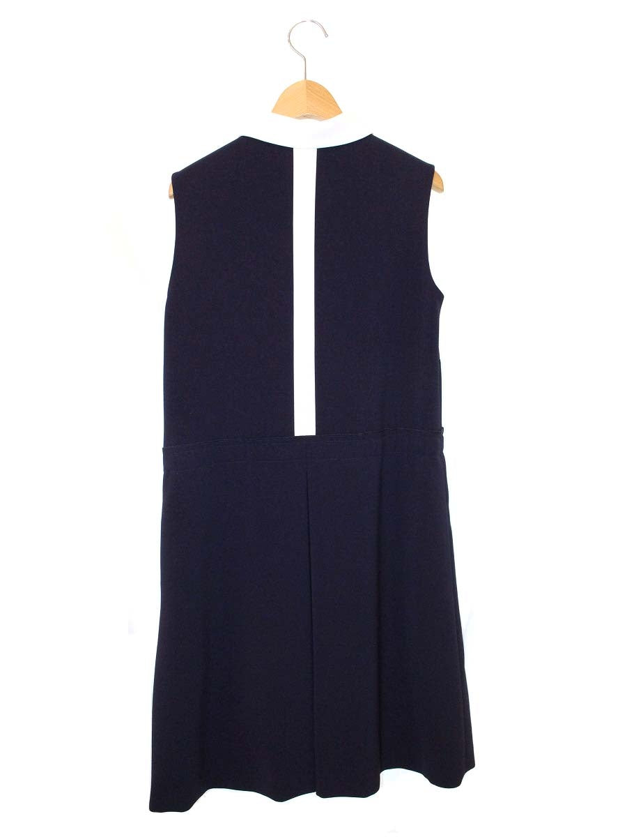 アディアム 36049 ワンピース 0 ネイビー WASHABLE FRONT TIED DRESS ITO415UVPOES
