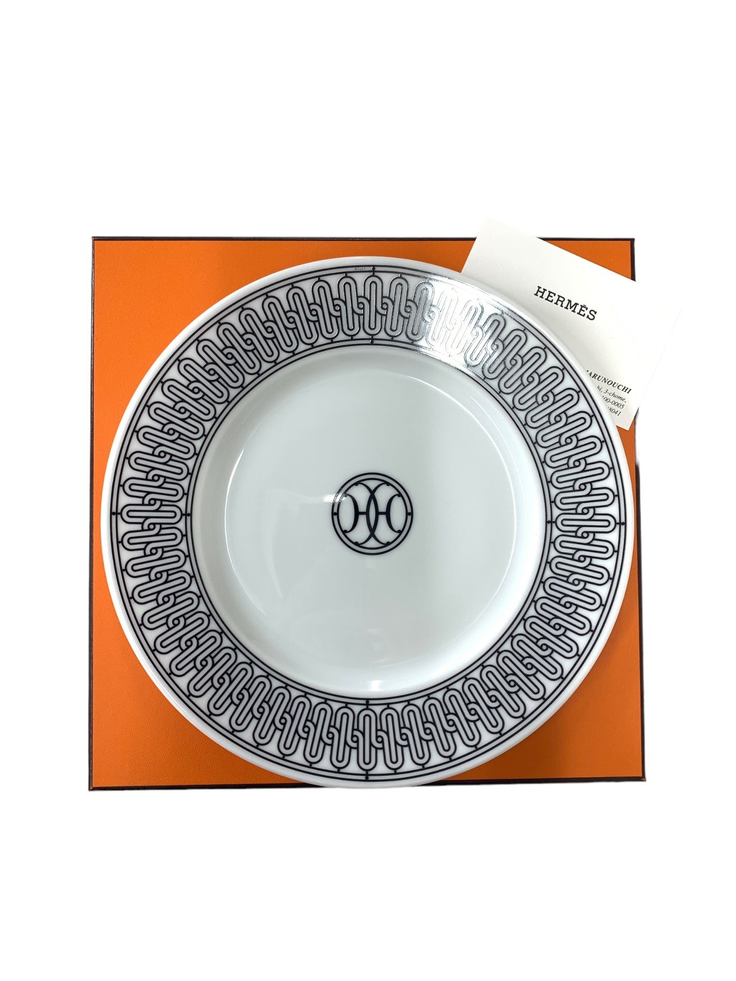 エルメス(HERMES) H アッシュデコ プレート皿 (22.5cm)×2枚！ - 食器