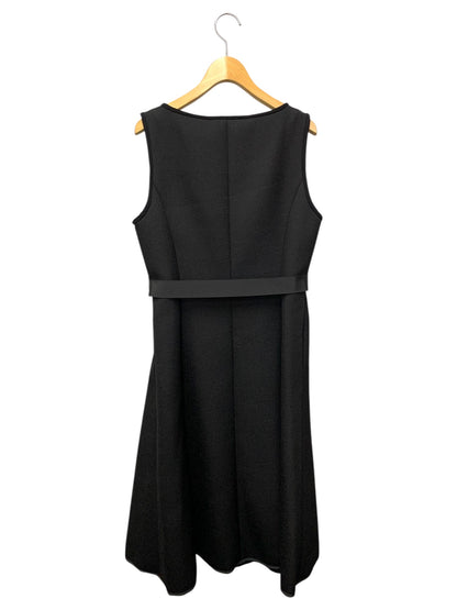 エムズグレイシー 411511 ジャンパースカート 40 ブラック ボンディング リボン フロントジップ IT6P9PIUTY2O