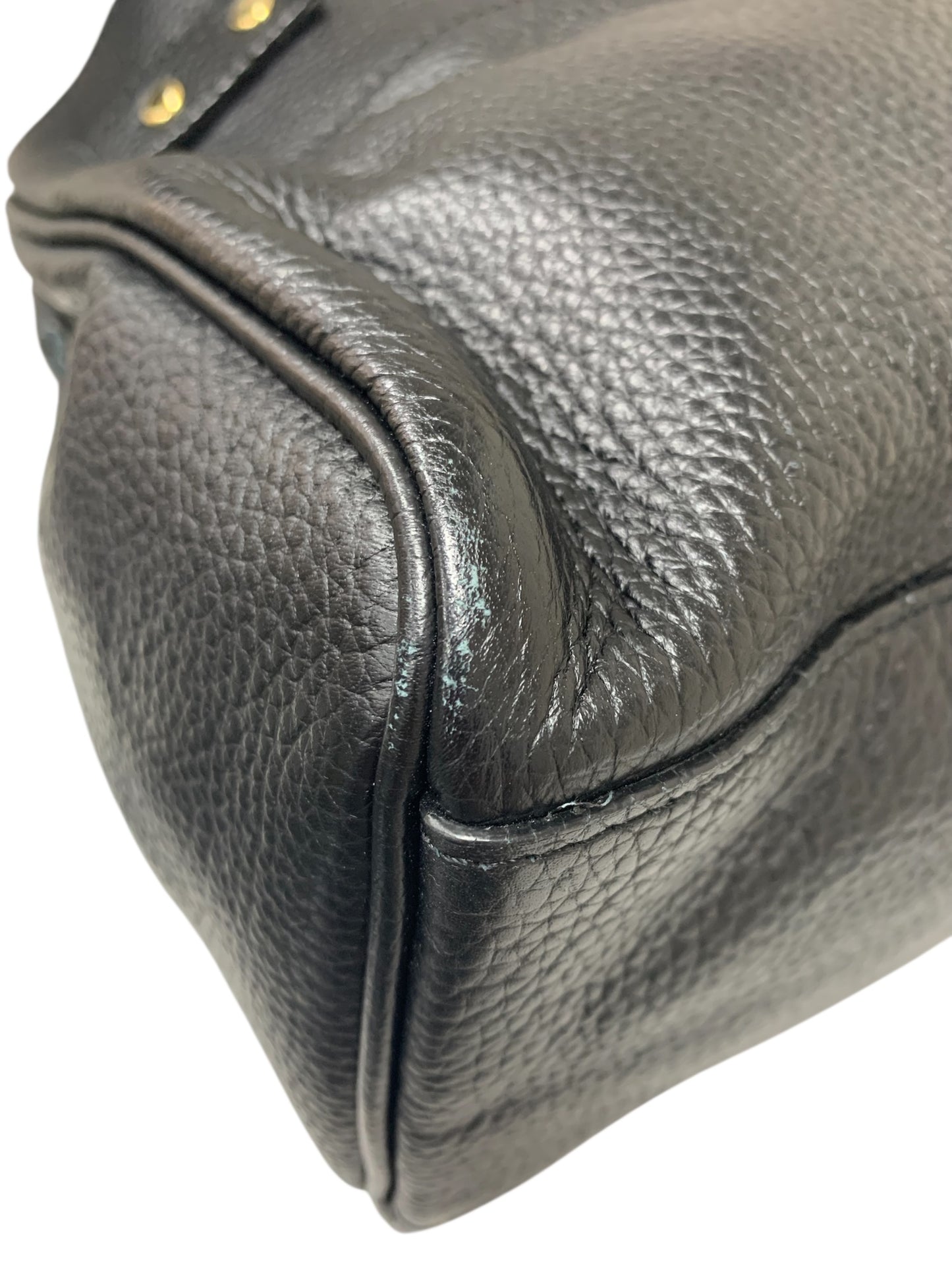 シータパランティカ ハンドバッグ ブラック レザー バンブー ターンロック 2way ITCUOYF5F5A4