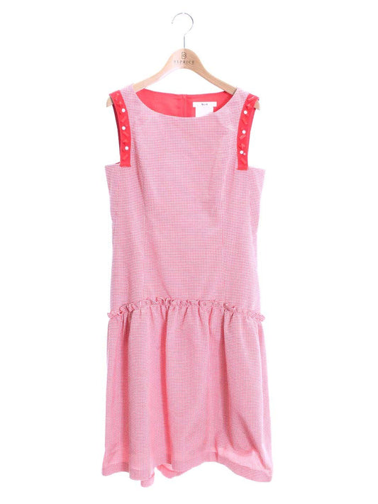 ルネ 6926090 ワンピース 36 レッド ギンガムチェック ドレス IT7CPCHO2LEI 【SALE】
