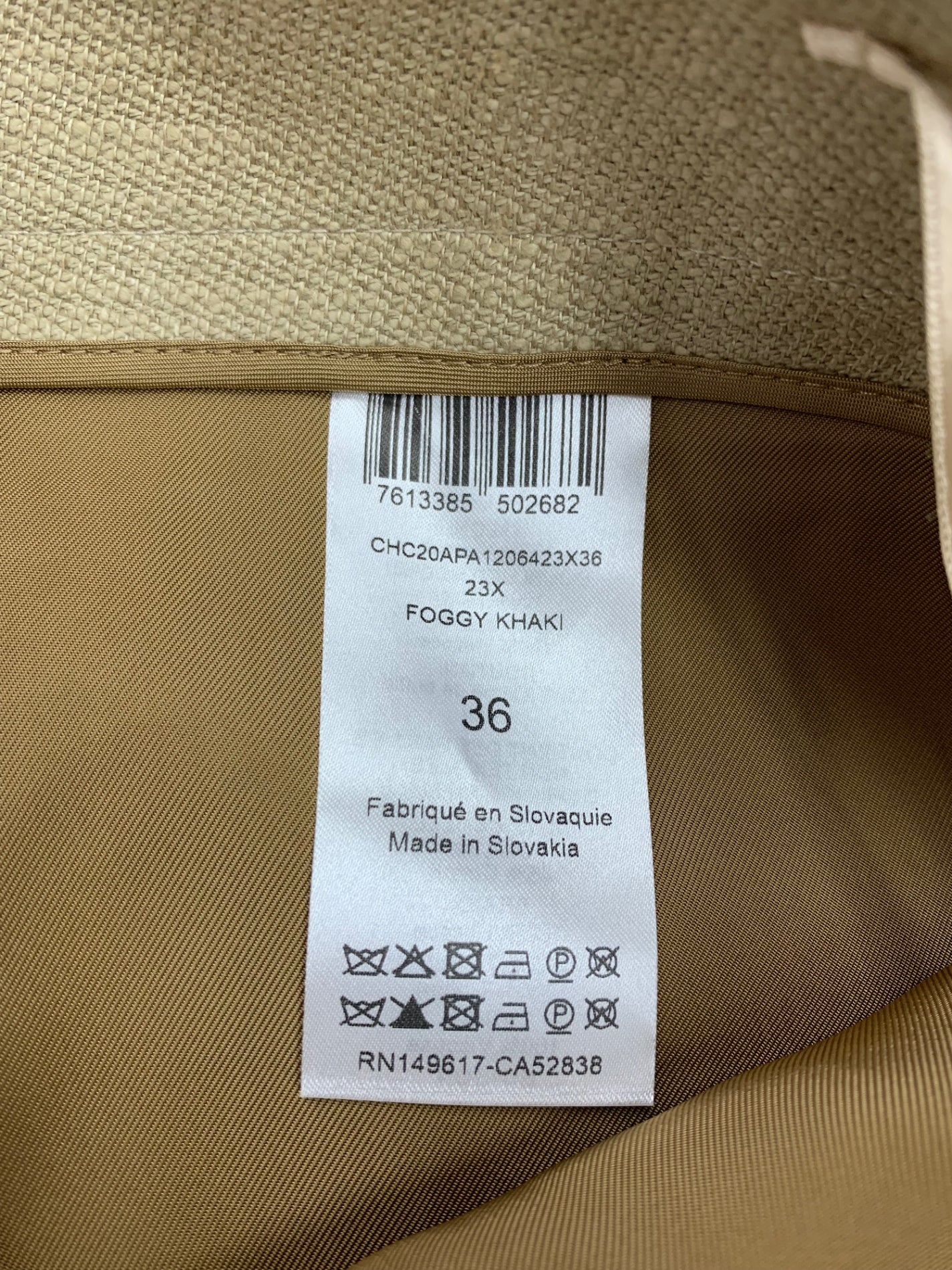 クロエ CHC20APA1206423X36 パンツ 36 ベージュ ITZFUKYDKCIC 【SALE】