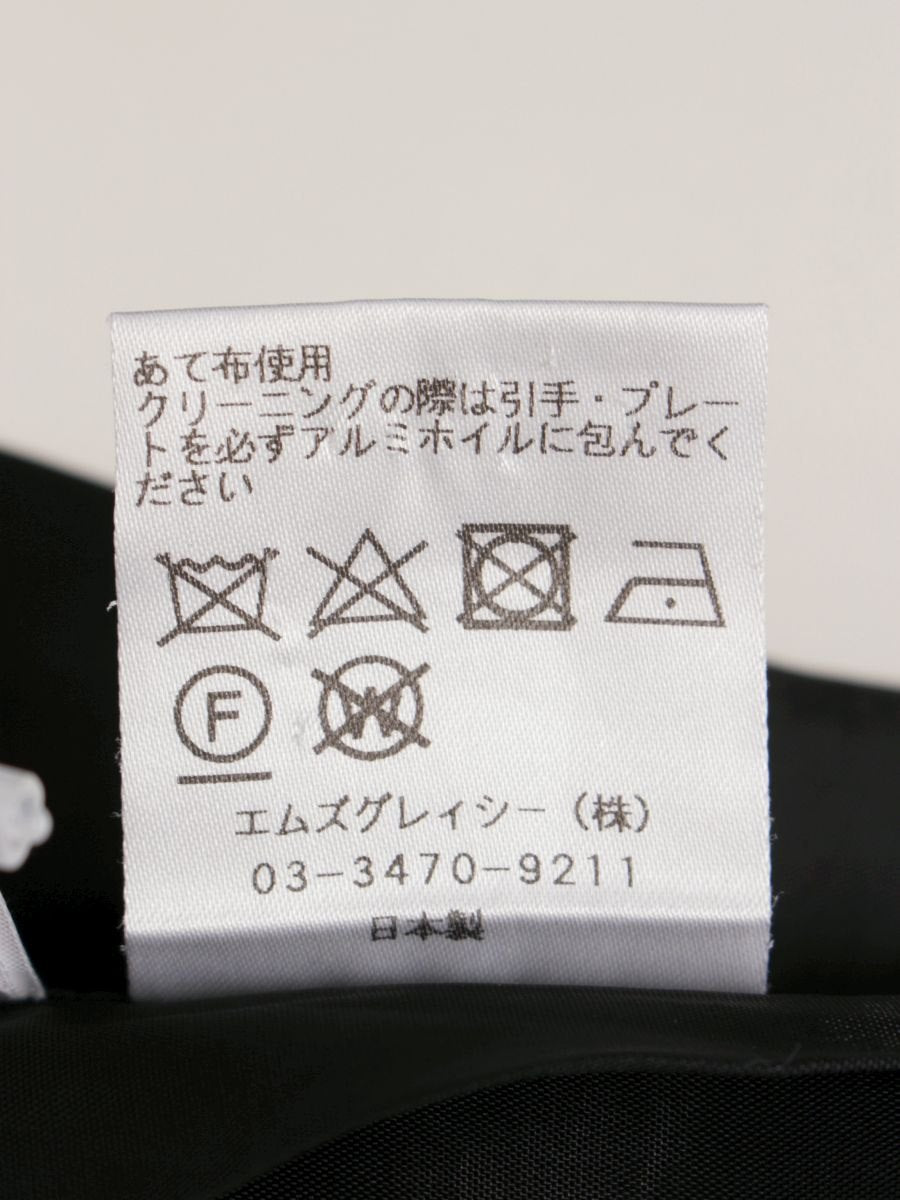 エムズグレイシー 721358 ワンピース 38 ブラック ステッチ IT5BT6WGE680