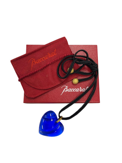 バカラ ネックレス ブルー ハート IT082A4SNH9T