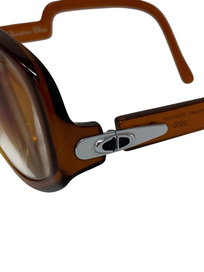 クリスチャンディオール 2016-10 メガネ ブラウン セルフレーム フルリム ヴィンテージ MADE IN GERMAN ITAO8666PEA6 【SALE】