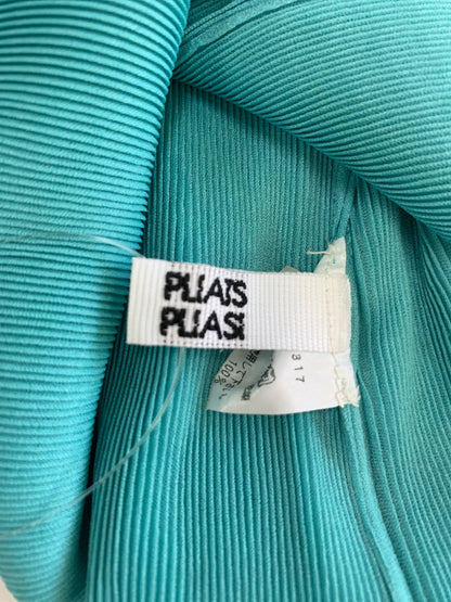 プリーツプリーズイッセイミヤケ PP41-FK317 プルオーバー 3 ブルー Vネック ITIH6ZBG80NW