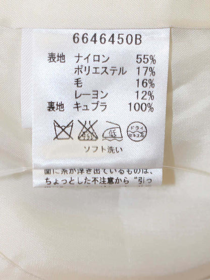 ルネ 6646450 ワンピース 36 ホワイト ツイード フリンジ IT99ZJAJQ4WG
