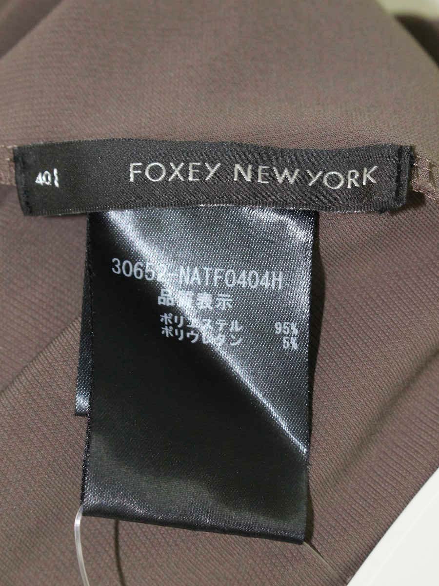 フォクシーニューヨーク 30652 トップス 40 ブラウン ネッククロス ITC8JRMAJMVW