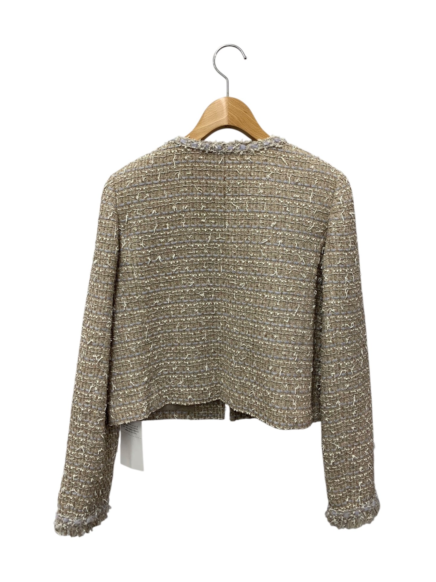 フォクシーブティック Jacket Fiore 43253 ジャケット 40 ベージュ ツイード IT4E35JP5TES