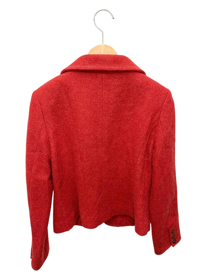 エムズグレイシー 624554 ジャケット 42 レッド アルパカ混 2B ITOPEZ1NCQJ8