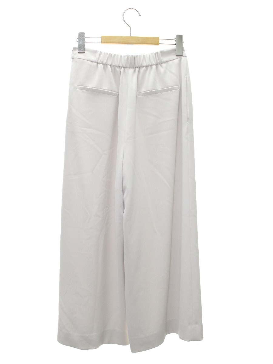 ルネ basic 5825080 ワイドパンツ 34 グレージュ ボタン ITUKN5LGJGLY