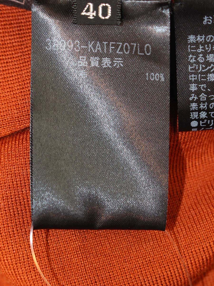 フォクシーブティック ニットトップ ドヌーヴ 38993 セーター 40 テラコッタオレンジ タートル ITH7Q2Y50HKG