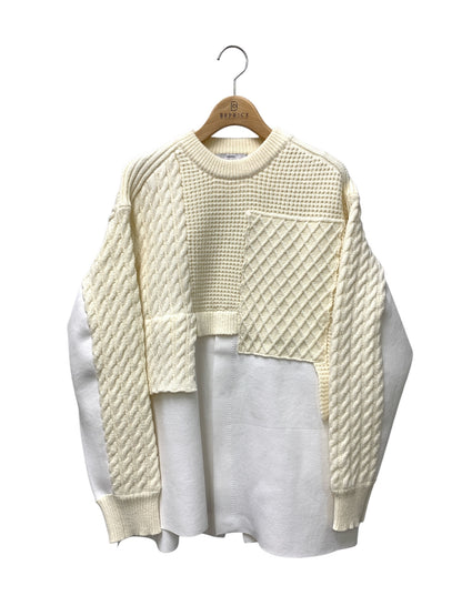 アンスリード CABLE LAYER KNIT TOP 522562600201-01 F ホワイト 25aw IT51AKZFN5WY
