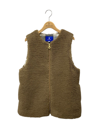 ブルーレーベルクレストブリッジ 55F07-256-45 ベスト 38 ブラウン ボア ジップアップ ITNQ6ER79RU0