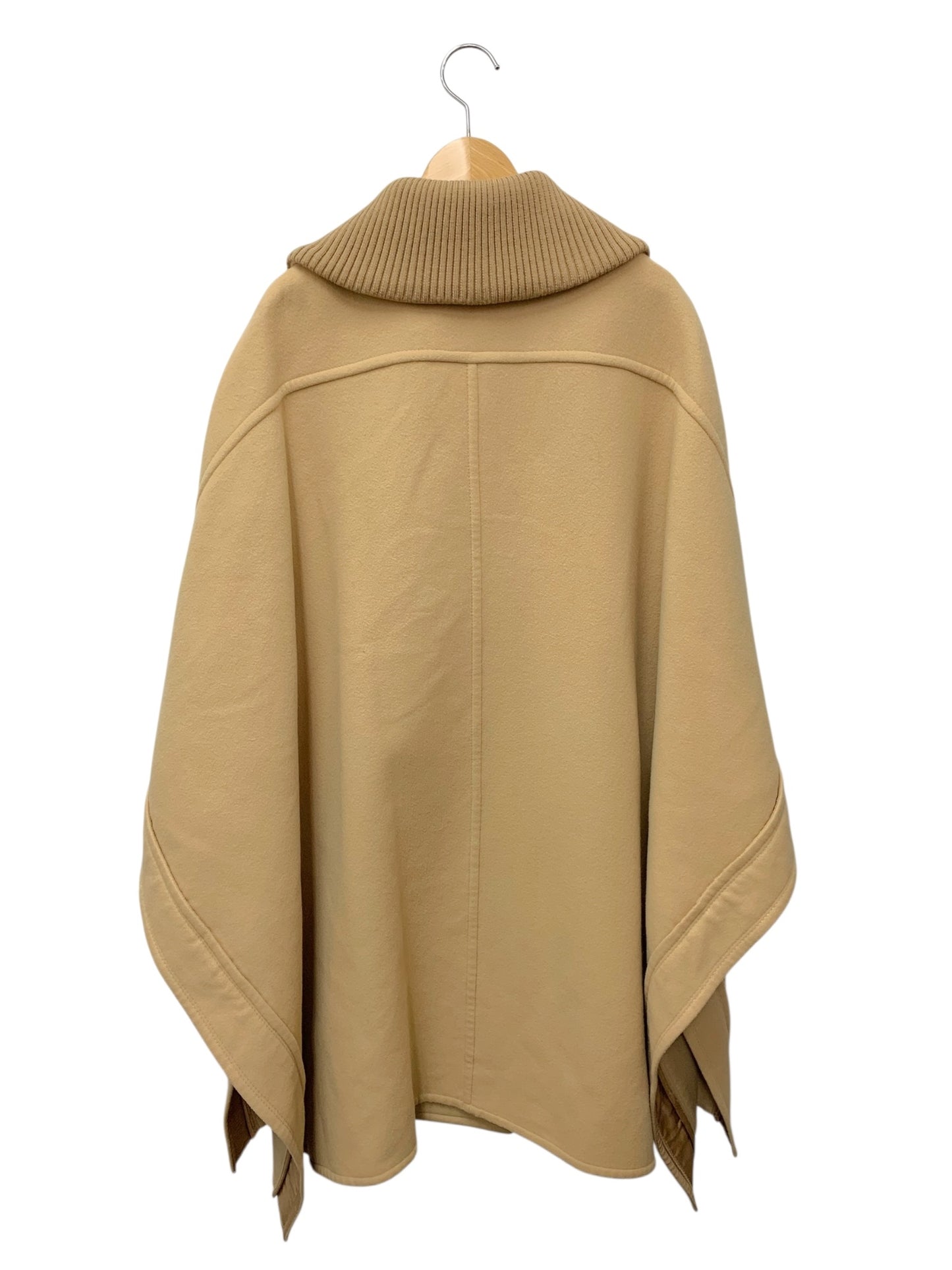 クロエ CHC19WMA 2707827834 ポンチョ 34 ベージュ シルバーボタン ニット襟 ITAN6PRZFZAC