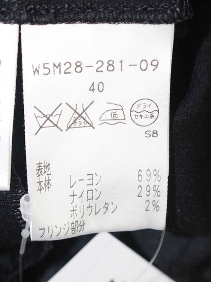 トゥービーシック W5M28-281-09 ワンピース 40 ブラック ツイード ティアード ITVV4AQ62ODM