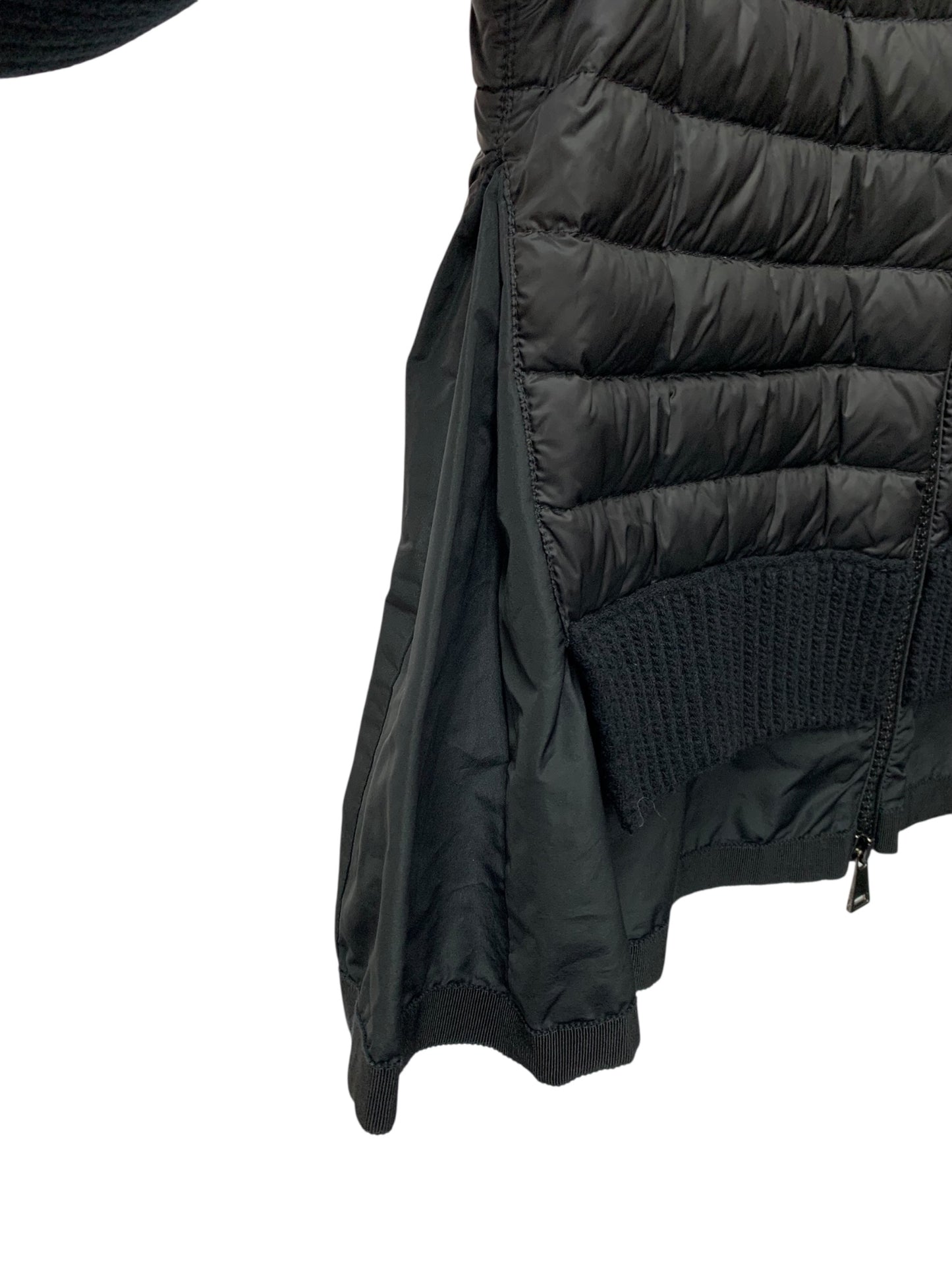 モンクレール MAGLIONE TRICOT CARDIGAN A20939470200 ダウンジャケット XS ブラック ダウン ダブルジップ IT5BDC3CDD2L