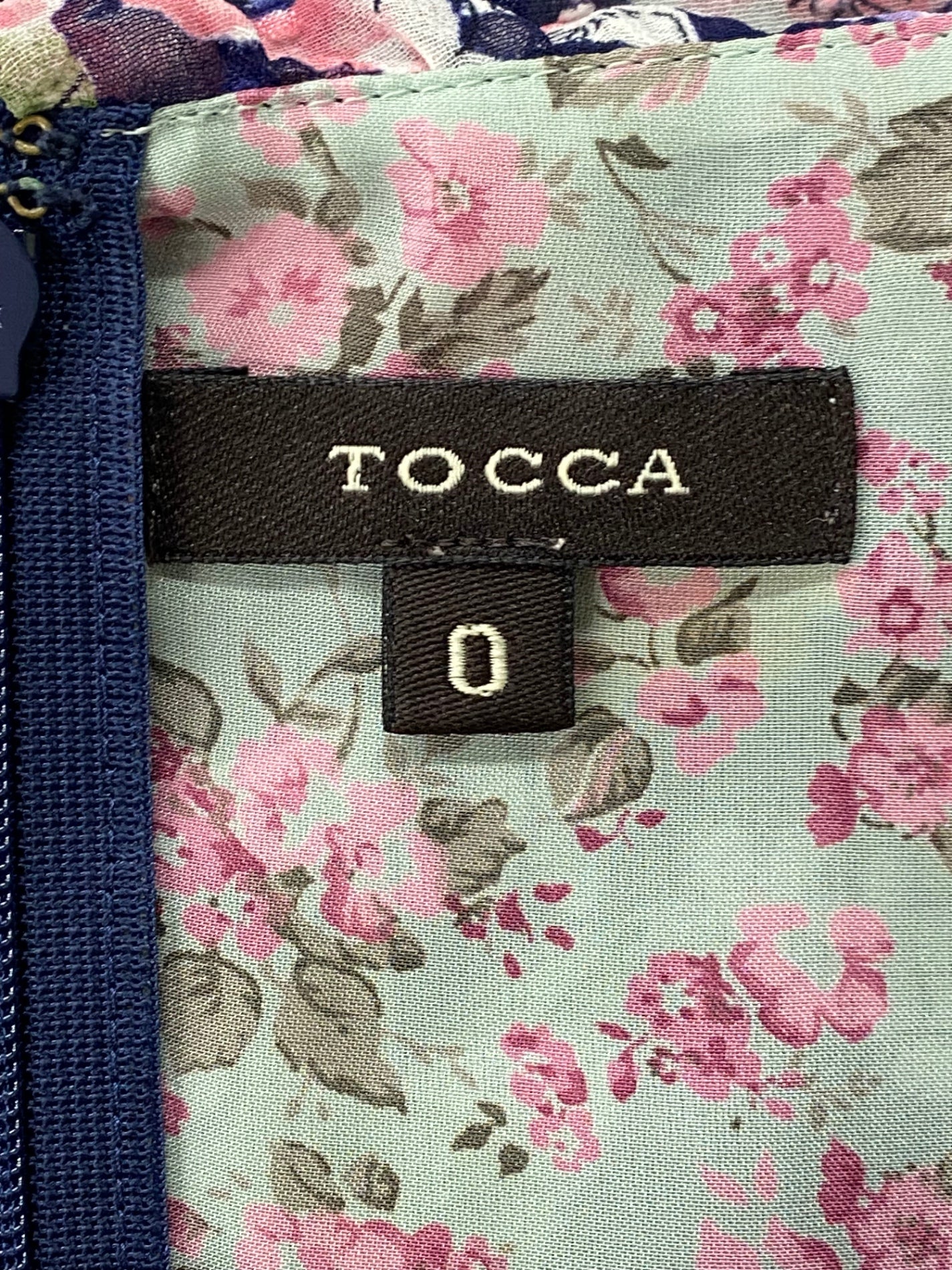 トッカ OPTOCM0220 ワンピース 0 ネイビー フラワープリント ITK3Q1UVVDEW