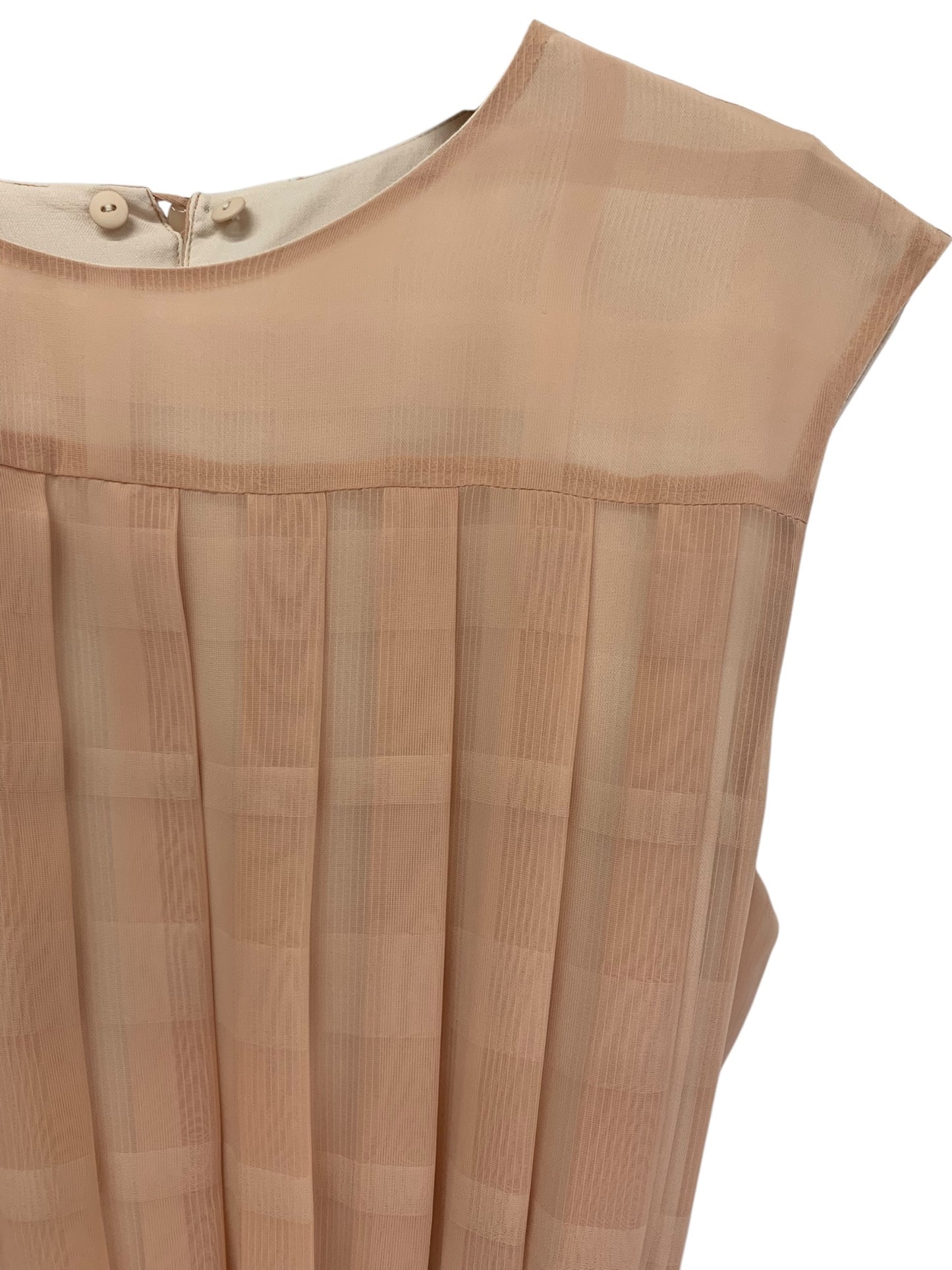 ブルーレーベルクレストブリッジ 55J19-608-10 ワンピース 38 ピンク プリーツ ウエストギャザー IT2NU3HXO89X