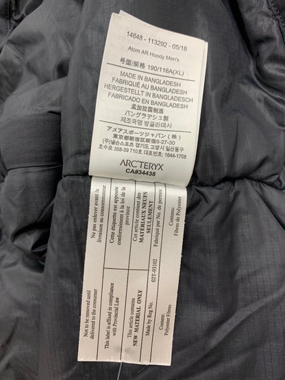 アークテリクス 14648-113292 ダウンジャケット XL ブラック フード ITGPHT8PGWTI