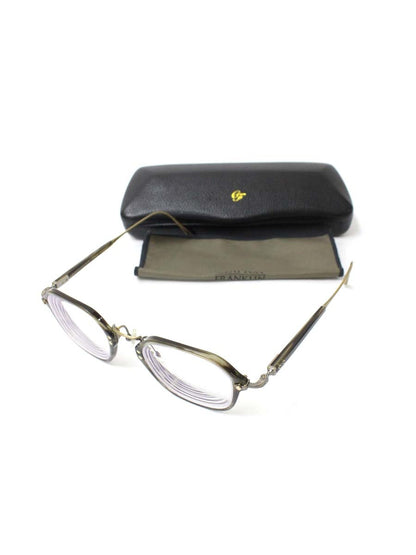 クレイトンフランクリン 654 HORN メガネ ブラウン コンビフレーム フルリム ウエリントン・ボストンシェイプコンビネーションモデル IT53AM324J1U