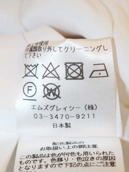 エムズグレイシー 721375 ワンピース 42 ホワイト 花柄 ノースリーブ ITSCO2PI1H6I