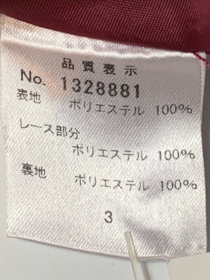 ギャラリービスコンティ 1328881 ワンピース 3 ワインレッド レース ITY1FCKQLQWU