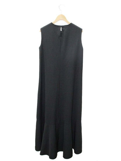 レリタージュ マルティニーク A0326FA ワンピース F ブラック アシンメトリーヘム ノースリーブ ITPUL4S81O2D