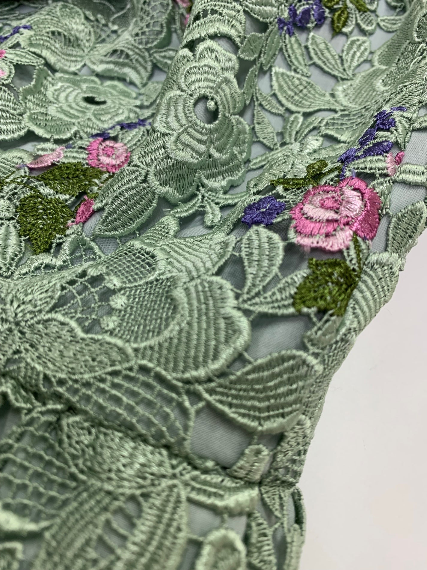 トッカ 消臭 PASSION OF LACE ドレス OPTOGA0100 2 グリーン レース 刺繍 ブーケ 花 ITRAQ2AALK4M