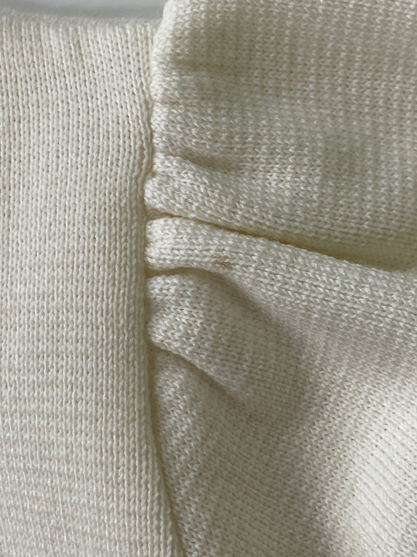 ヨリ YR2235-136AW ニット 36 ホワイト パフスリーブ ITH4O3EHZVW6