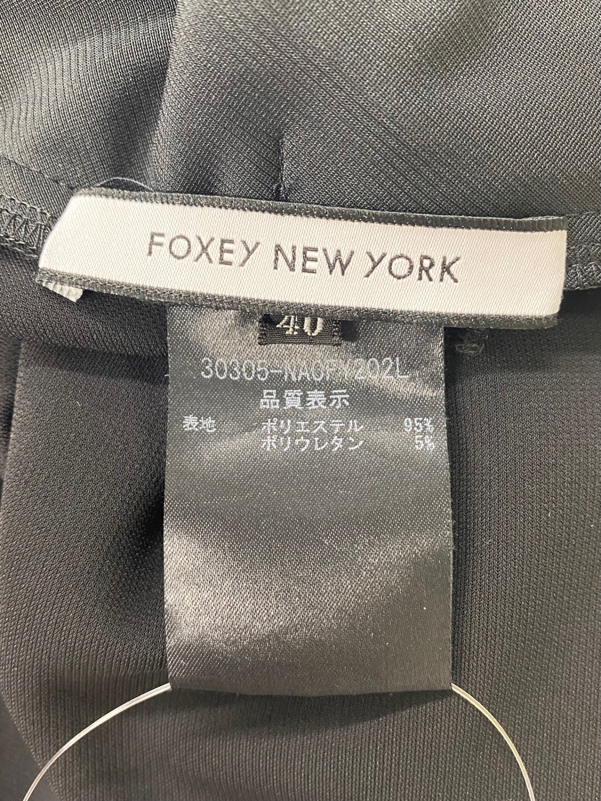 フォクシーニューヨーク ドレス スウィングフレア 30305 ワンピース 40 ブラック ITY97MNKKOER