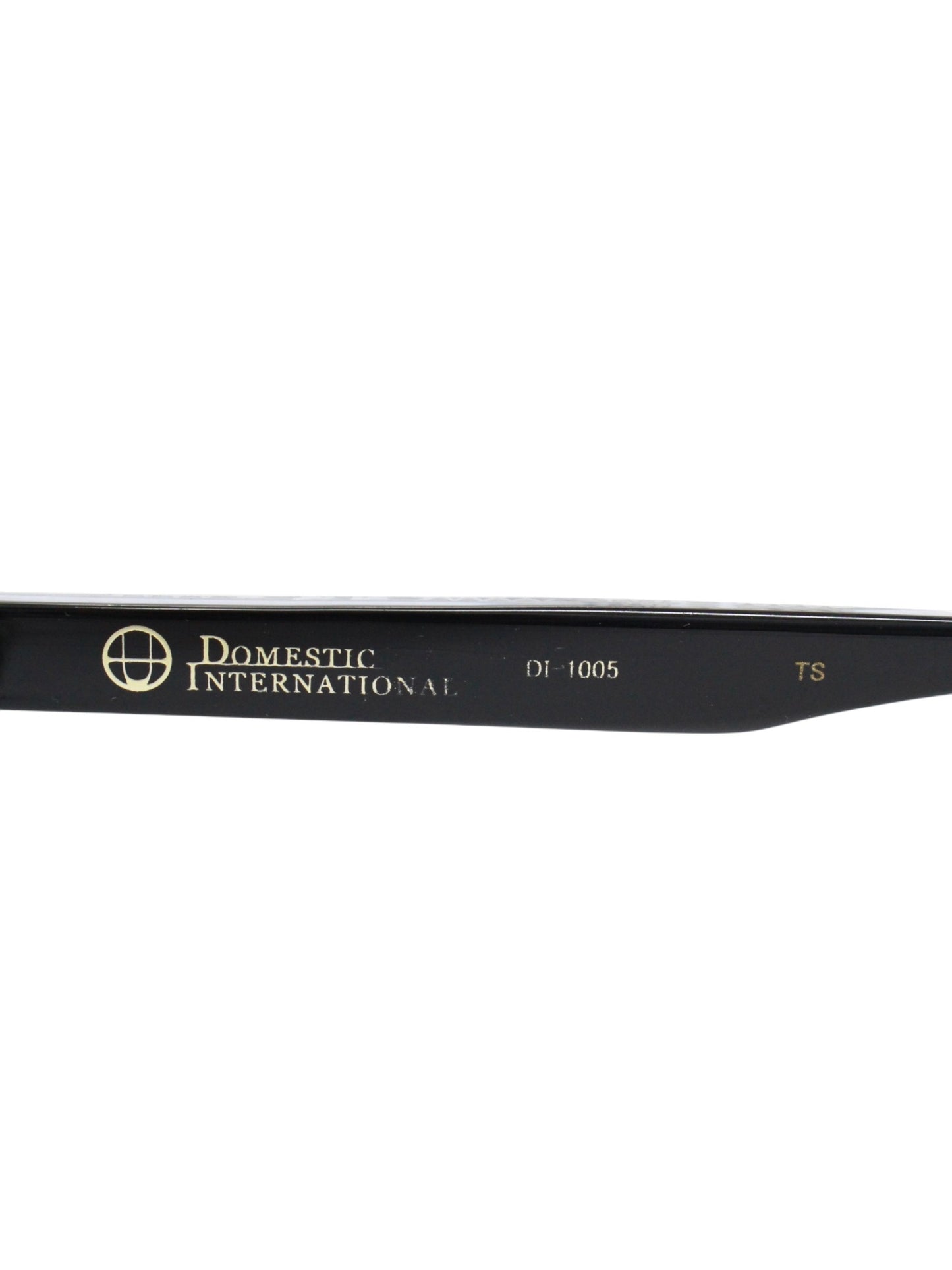 ドメスティックインターナショナル DI-1005 メガネ ブラック セルフレーム スクエア IT4NCSXJKMS4 【SALE】