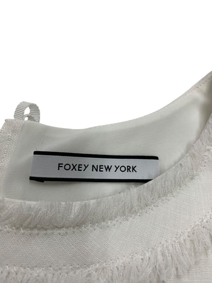 フォクシーニューヨーク Dress リネンフェイス 38321 ワンピース 38 ホワイト ITCNE4X7GT3K