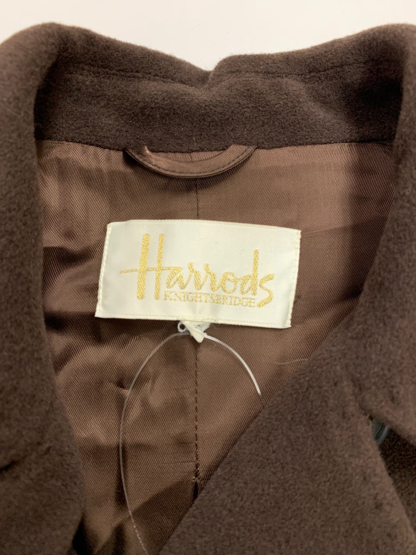 ハロッズ HR-11 コート 40 ブラウン アンゴラウール IT338BOQKMJ8 【SALE】