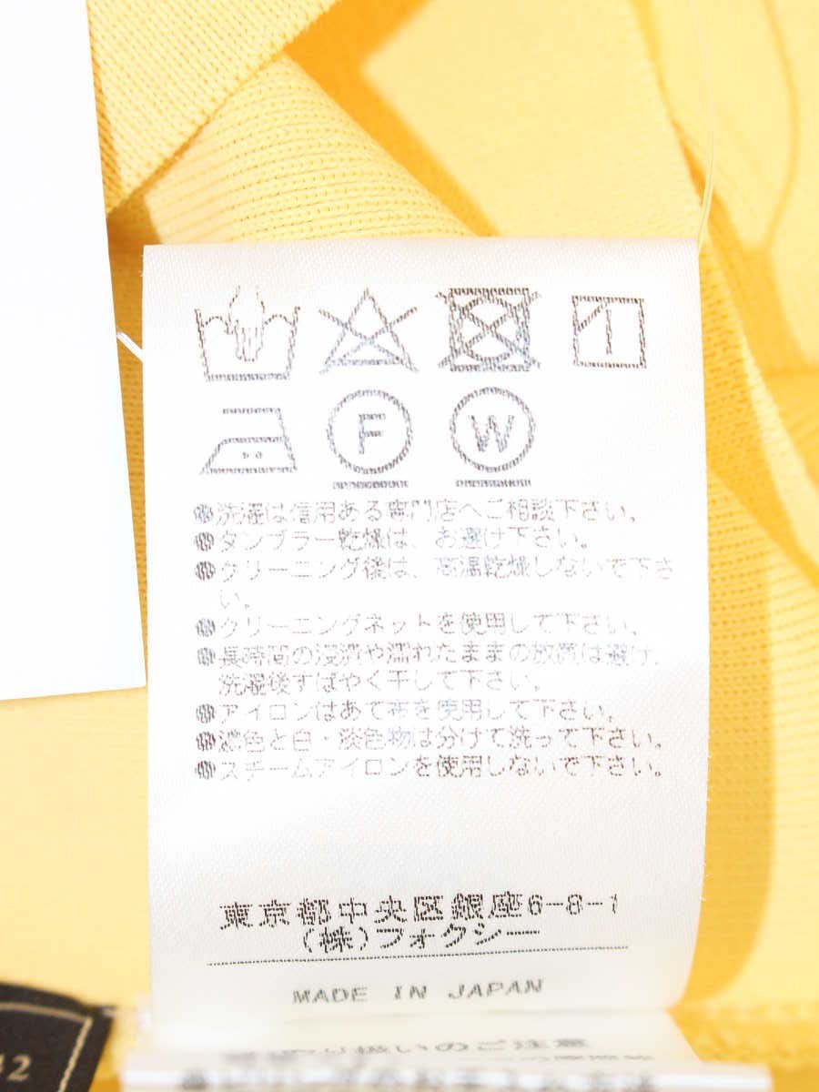 フォクシーブティック ジェリービーンセーター 36173 ニット トップス 42 イエロー 半袖 ITH5W0205TM2