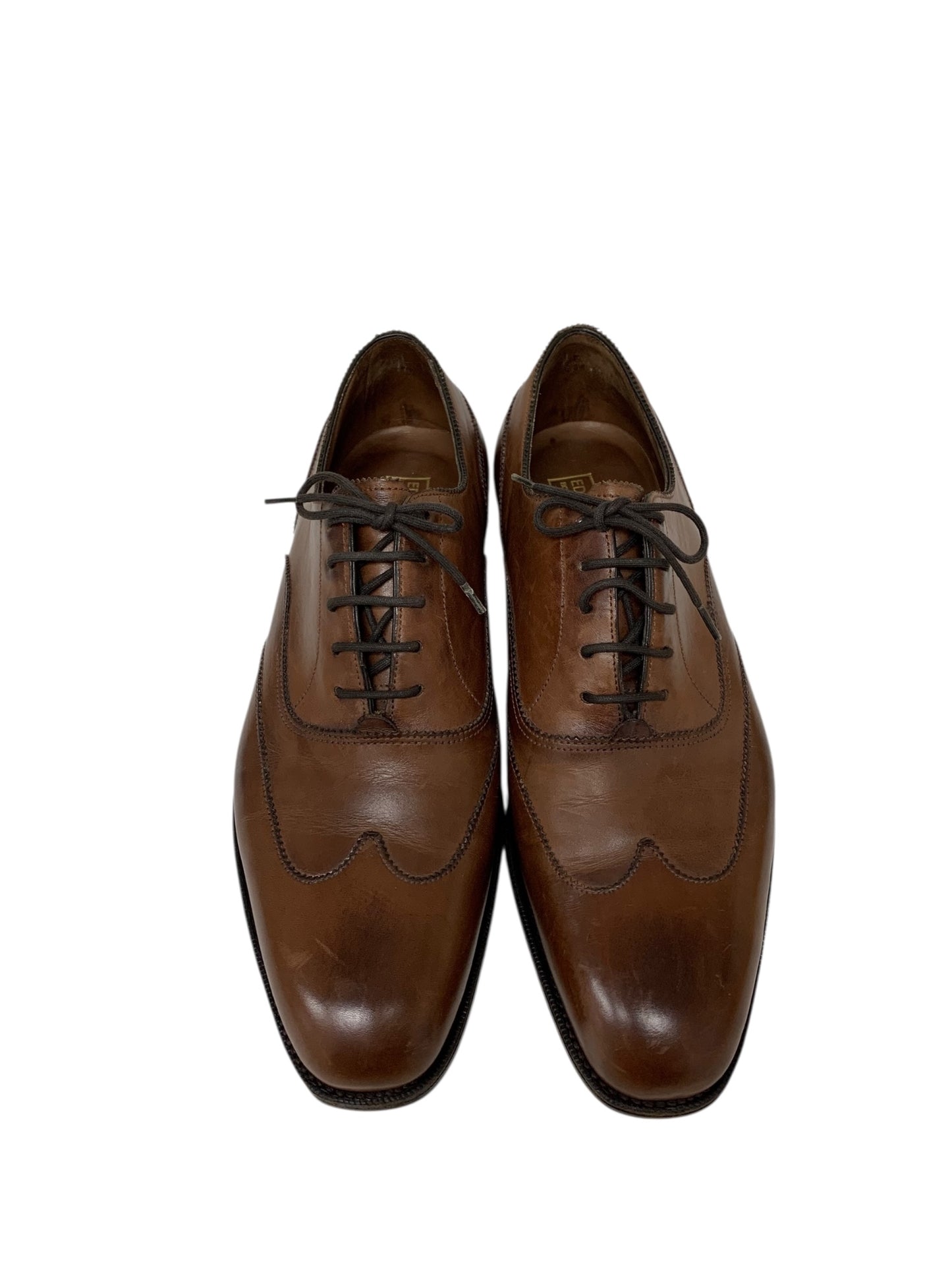 エドワードグリーン BEAULIEU ビューロー ビジネスシューズ 5 1/2 ブラウン 革 ウイングチップ IT1MHF981RUK