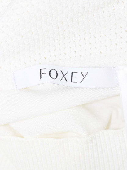 フォクシーブティック French Sable 35981 カーディガン 38 ホワイト ITVIT65RCO00