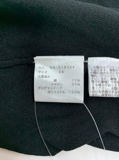 エムズグレイシー 袖モチーフ入り 518324 カーディガン 38 ブラック パフスリーブ ITZG471ZB6Y8