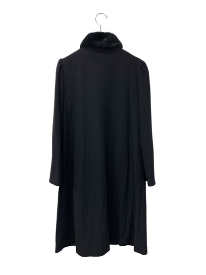 エムズグレイシー 314603 コート 40 ブラック フェイクファー ニット IT919MLW769E